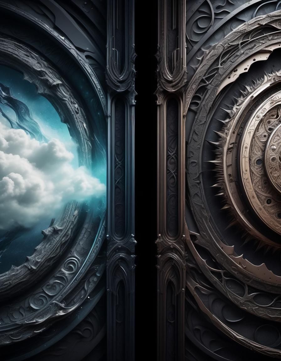 Abstract Duality: Cinematic Textures in Creative Composition