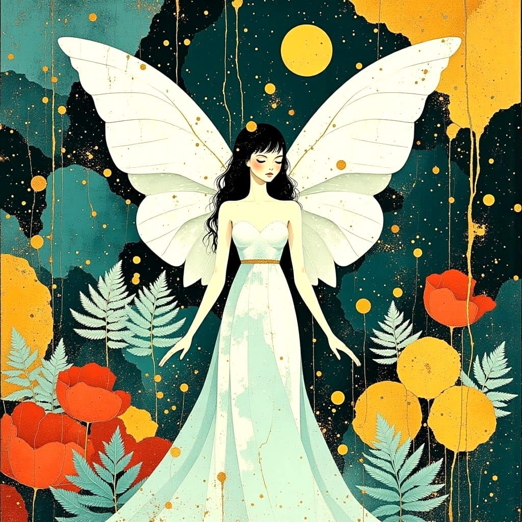 Ethereal Beauty in a Fantasy Garden