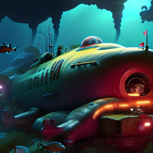 Submarine Adventure Under the Tropical Sea