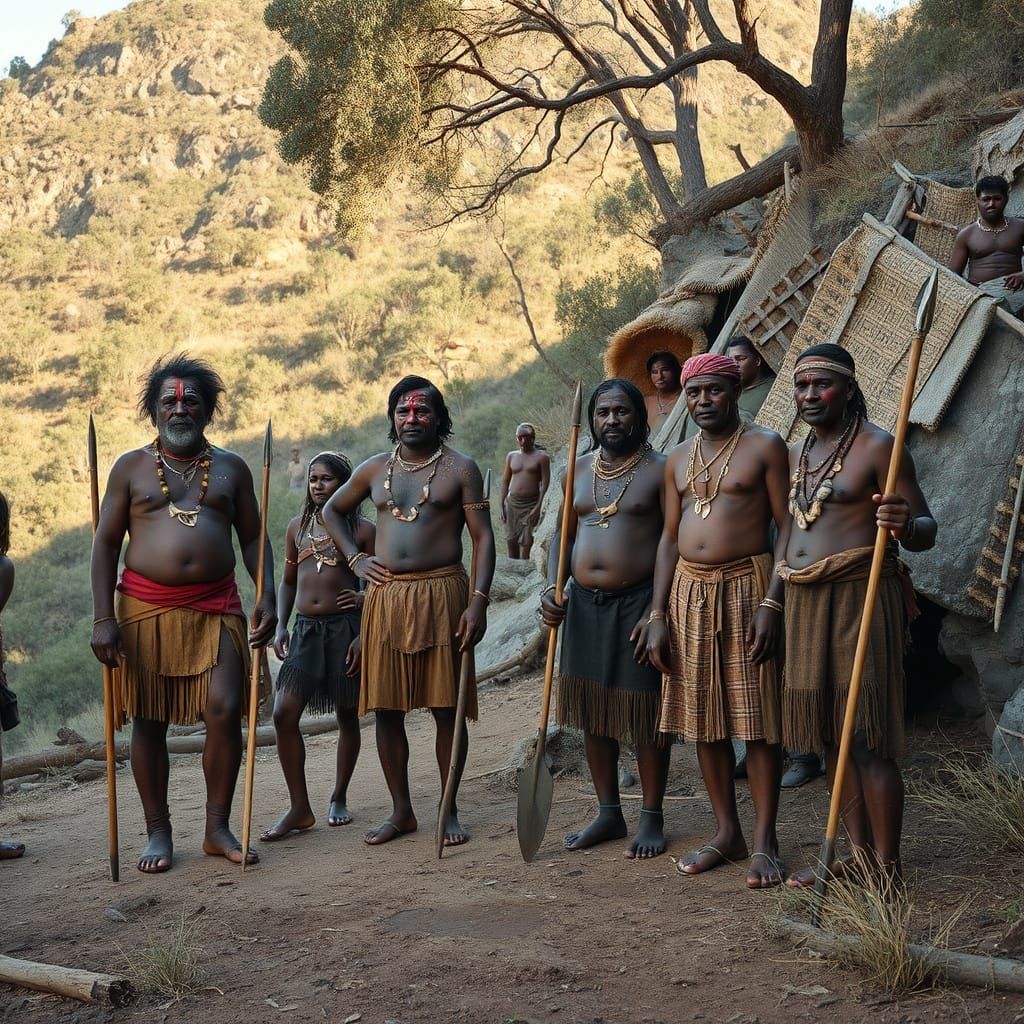 Dja Dja Wurrung Family Camp in 1700s Australia