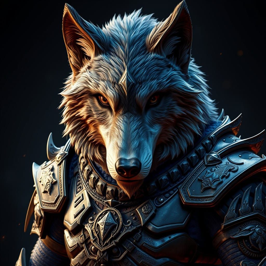 Cyberpunk Fantasy Warrior in Ultra 8k