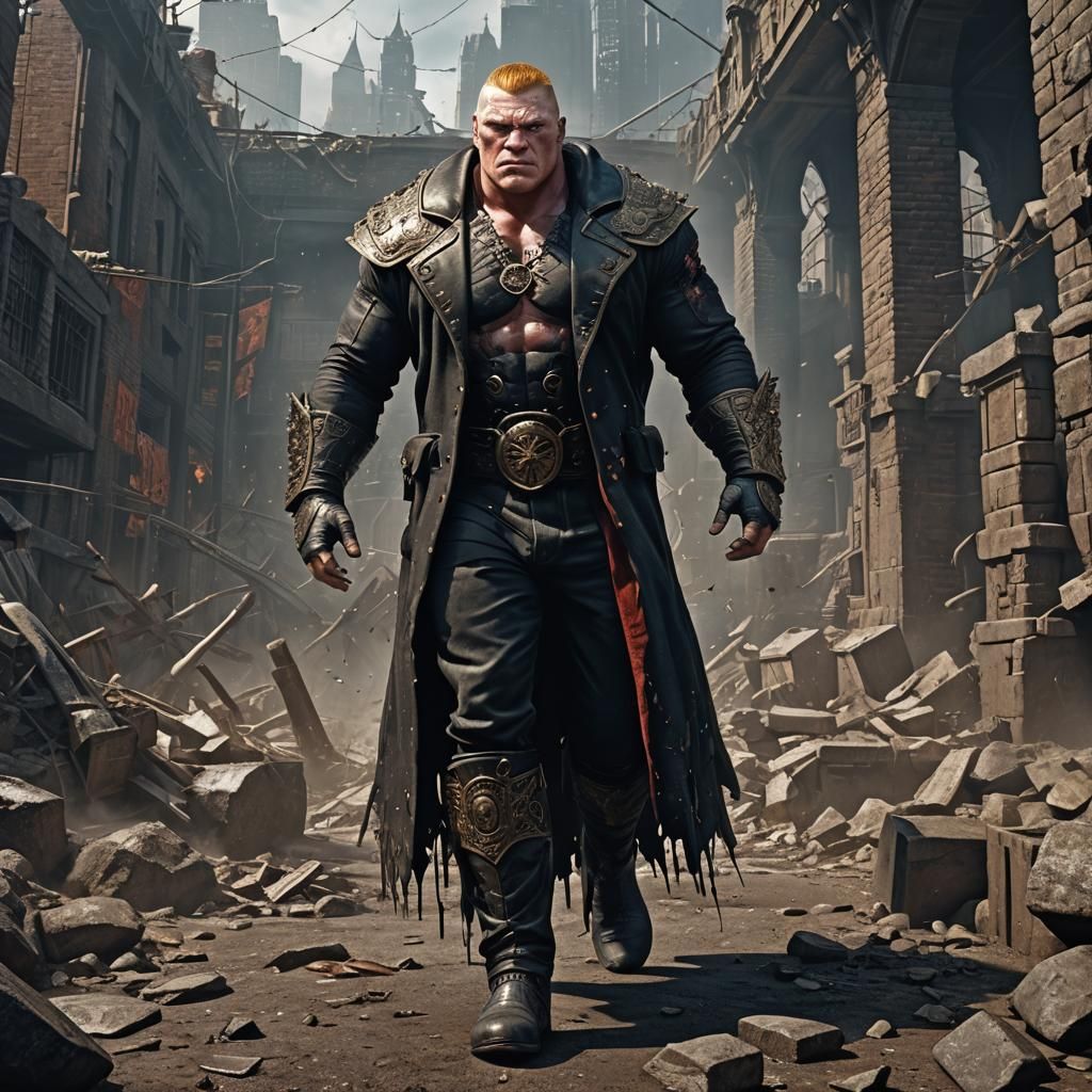 Brock Lesnar as Kingpin: Detailed Matte Painting