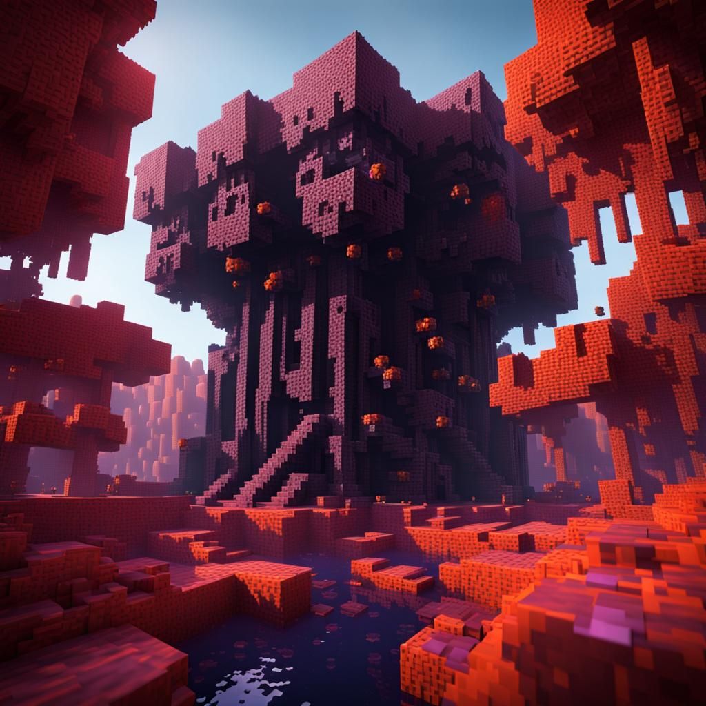 Minecraft Wither Dark Fantasy Concept Art