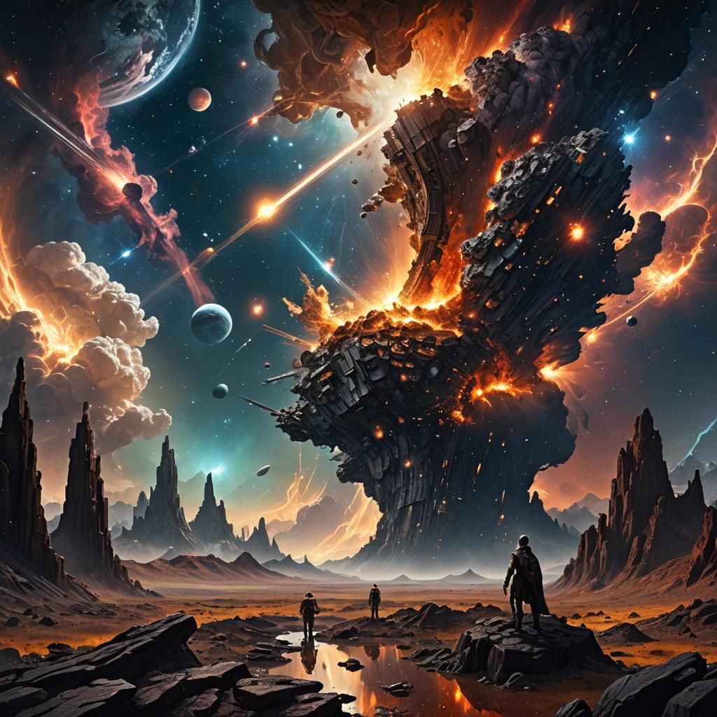 Fantastical Space Particles Search for Meaning