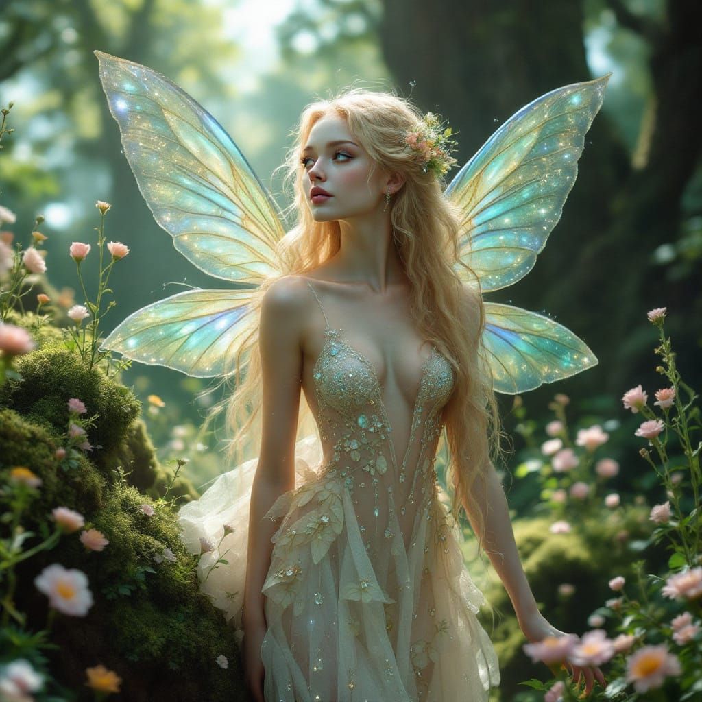 Ethereal Fairy in Enchanted Forest