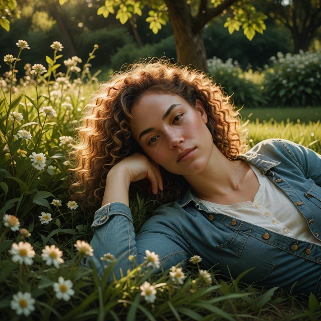 A Languid Moment in Warm, Golden Light