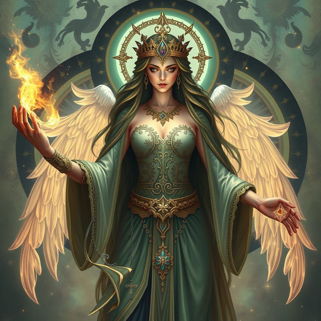 A Goddess Radiates Mystical Energy