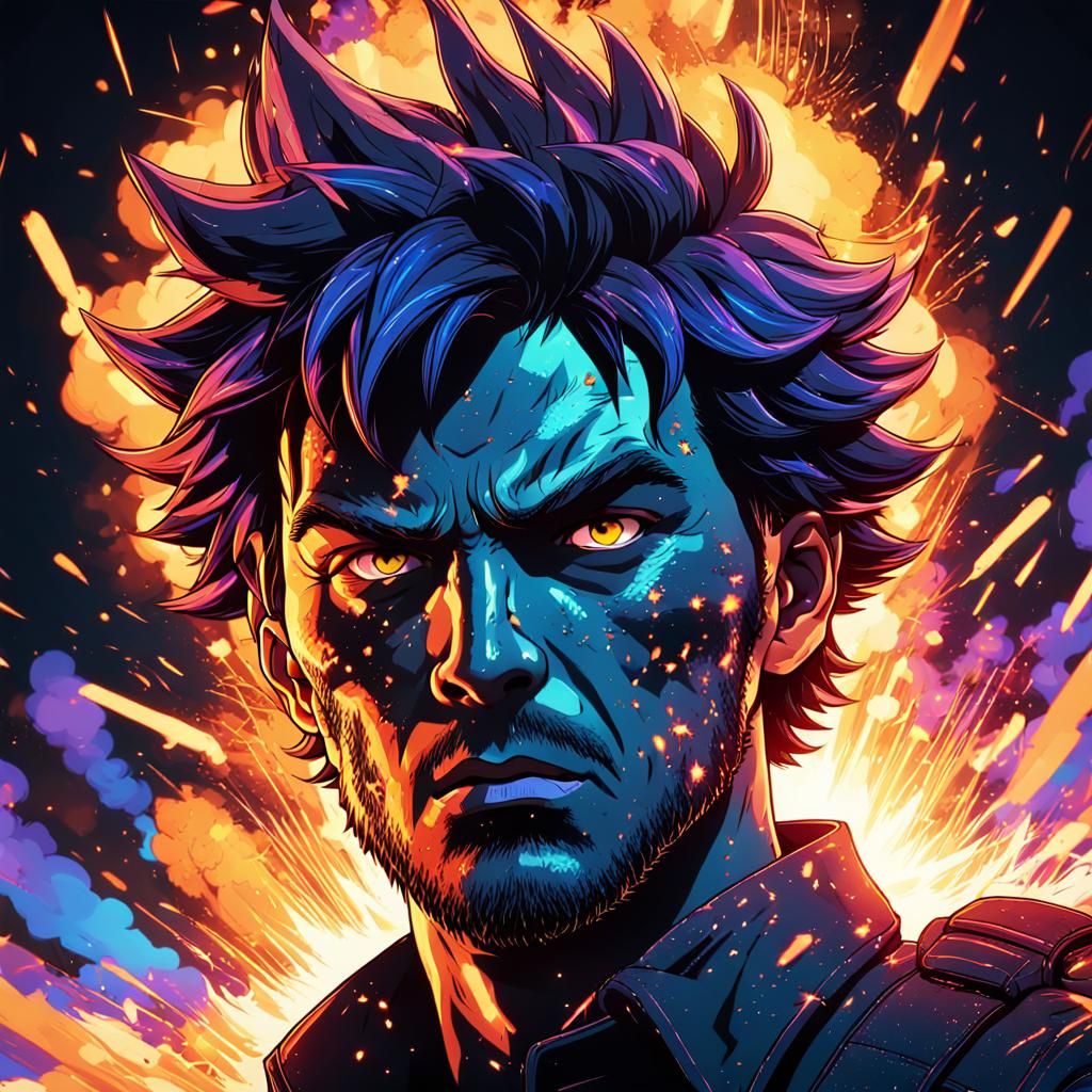 Deadly Rollick in Explosive Anime Style