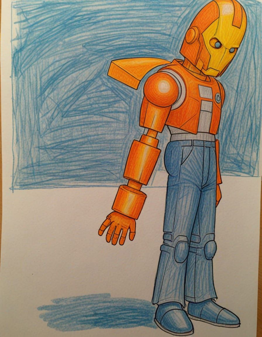 Realistic CGI Rendering of Child's Drawing