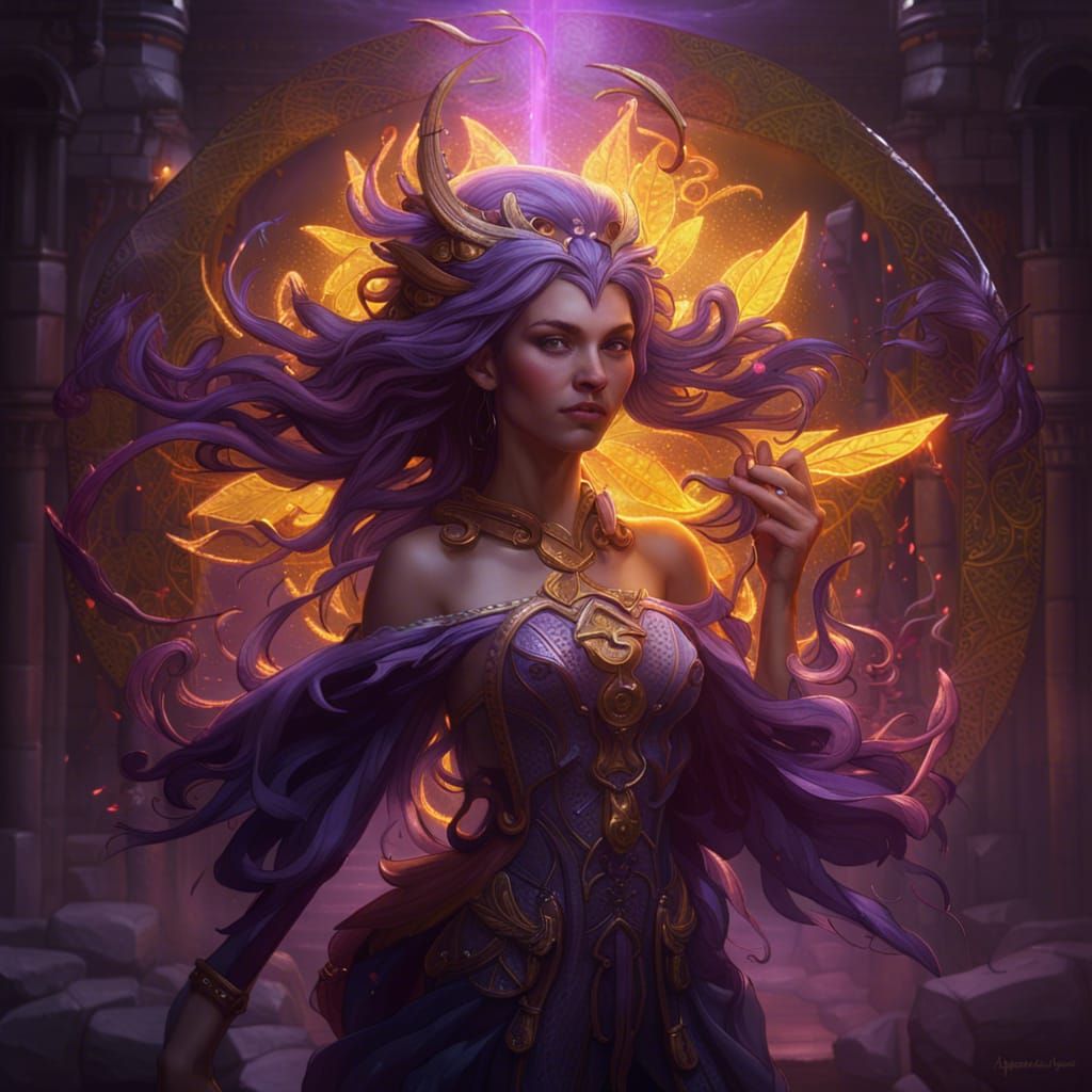 Elemental Fairy: Dark Fantasy Concept Art