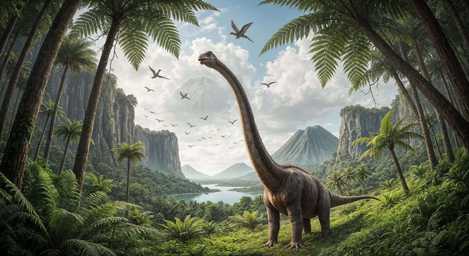 Jurassic Period: A Vivid Prehistoric Landscape