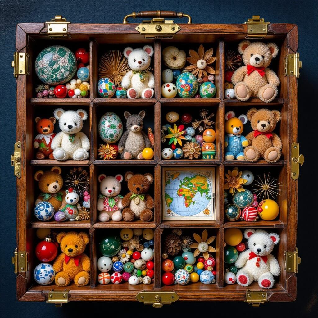 Antique Treasure Box Still Life in Hyperrealism