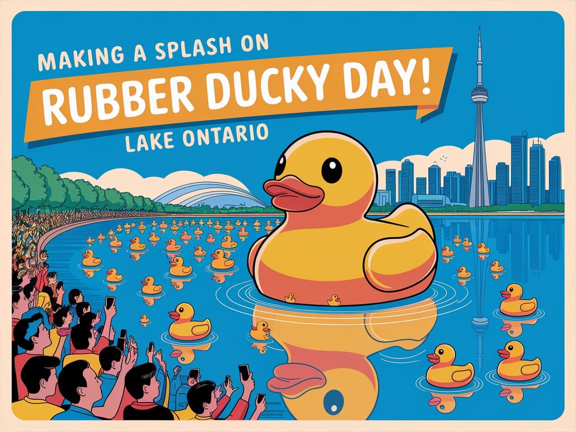 Vibrant Rubber Ducky Day Celebration in Toronto