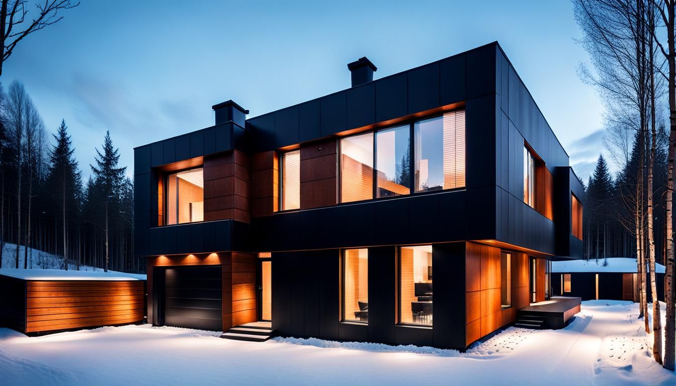 Modern Nordic House with Corten Steel Cladding