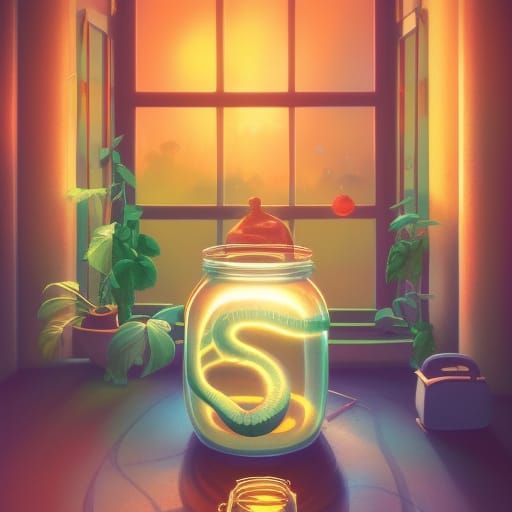 Snake in a Jar: Studio Ghibli Anime