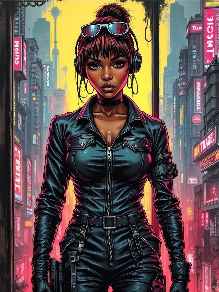 Futuristic Rosie the Riveter Recruiting Poster