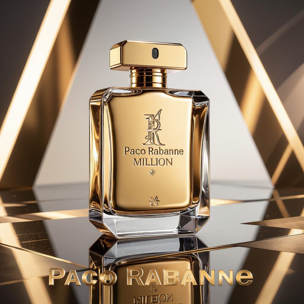 Paco Rabanne 1 Million: Futuristic Gold Bar Bottle Ad
