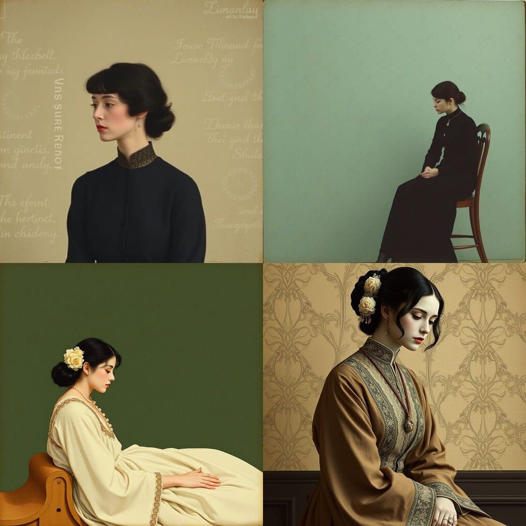 Symbolist Painting in the Style of Fernand Khnopff