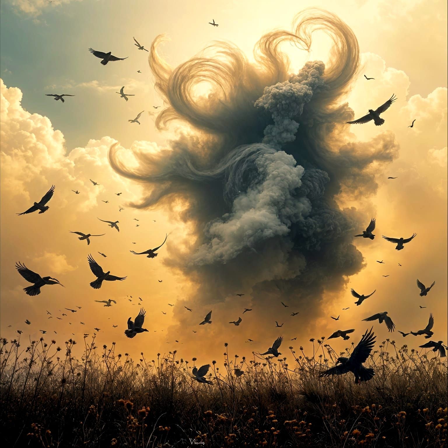 Wind Spirit in a Dramatic Storm