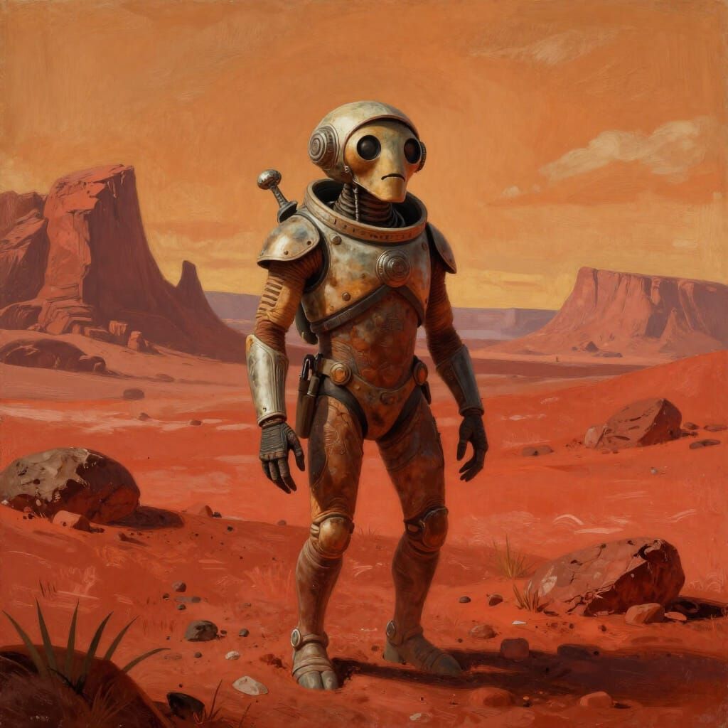 Gruesome Martian Explorer Eyeing Earth Snacks