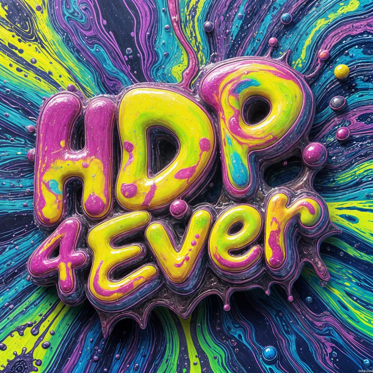 Surreal Neon Graffiti Celebrates Futuristic Culture