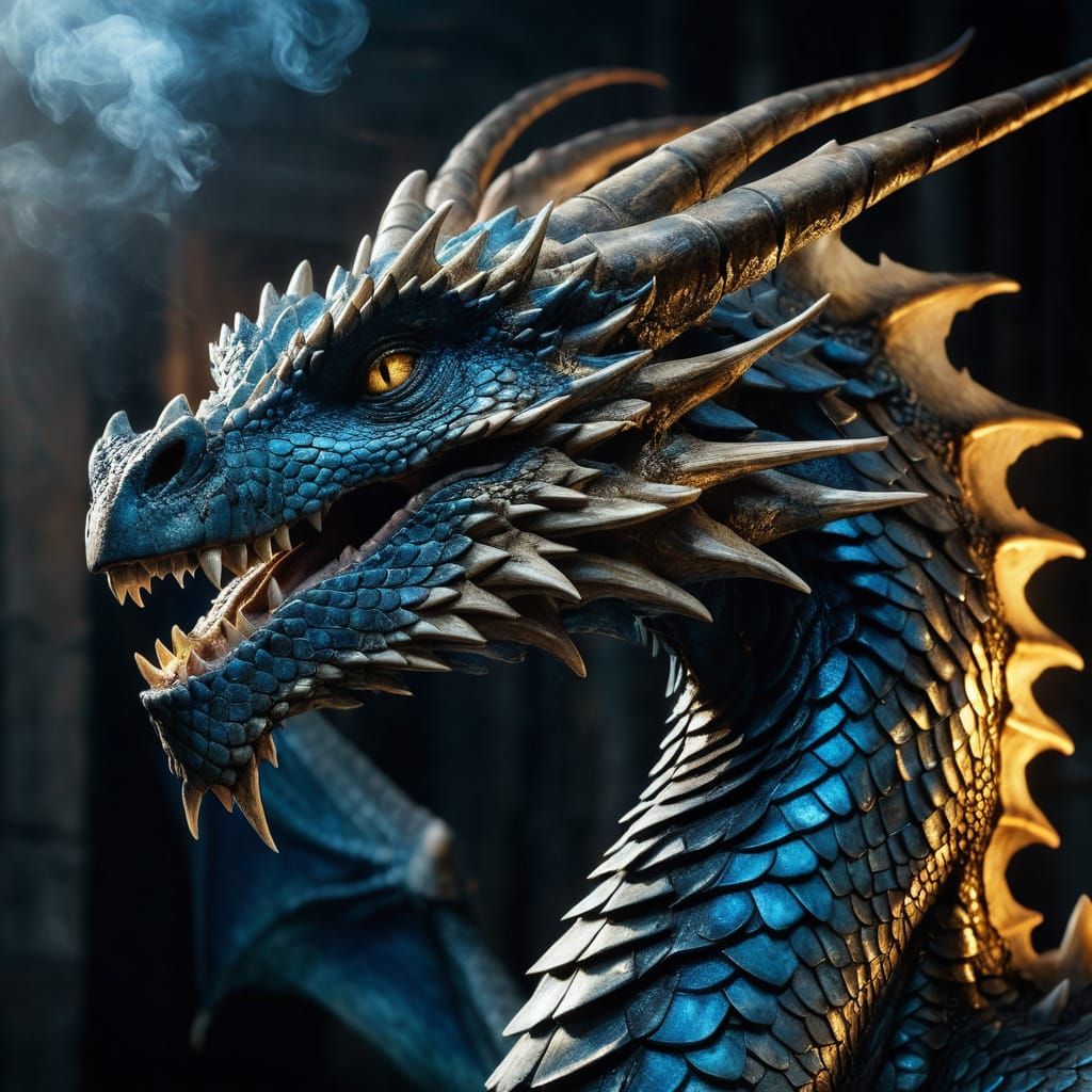 Dragon of Two Ages: Photo Realistic Fantasy Art