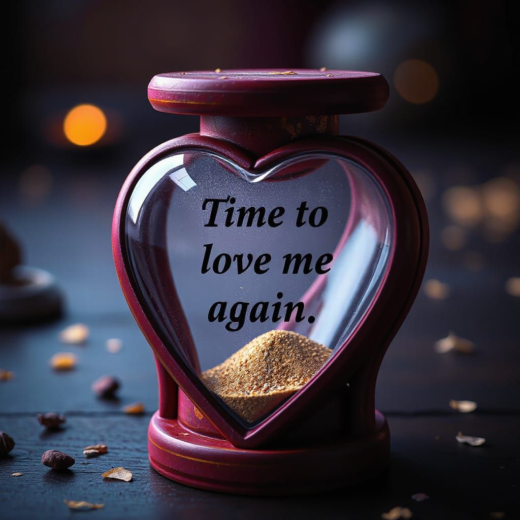 Heart-Shaped Timer in Dark Fantasy Style