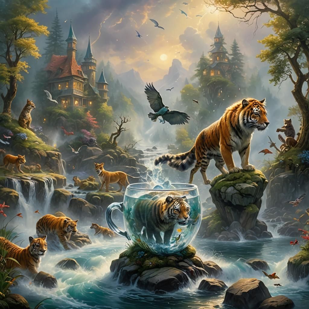Wild Animals Fight in River, End of Earth