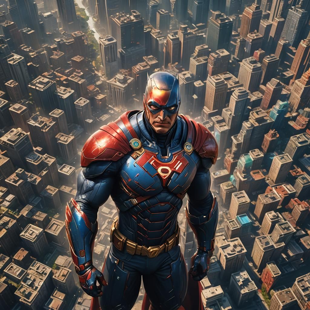 Detailed Superhero Parent in Fantasy Concept Art