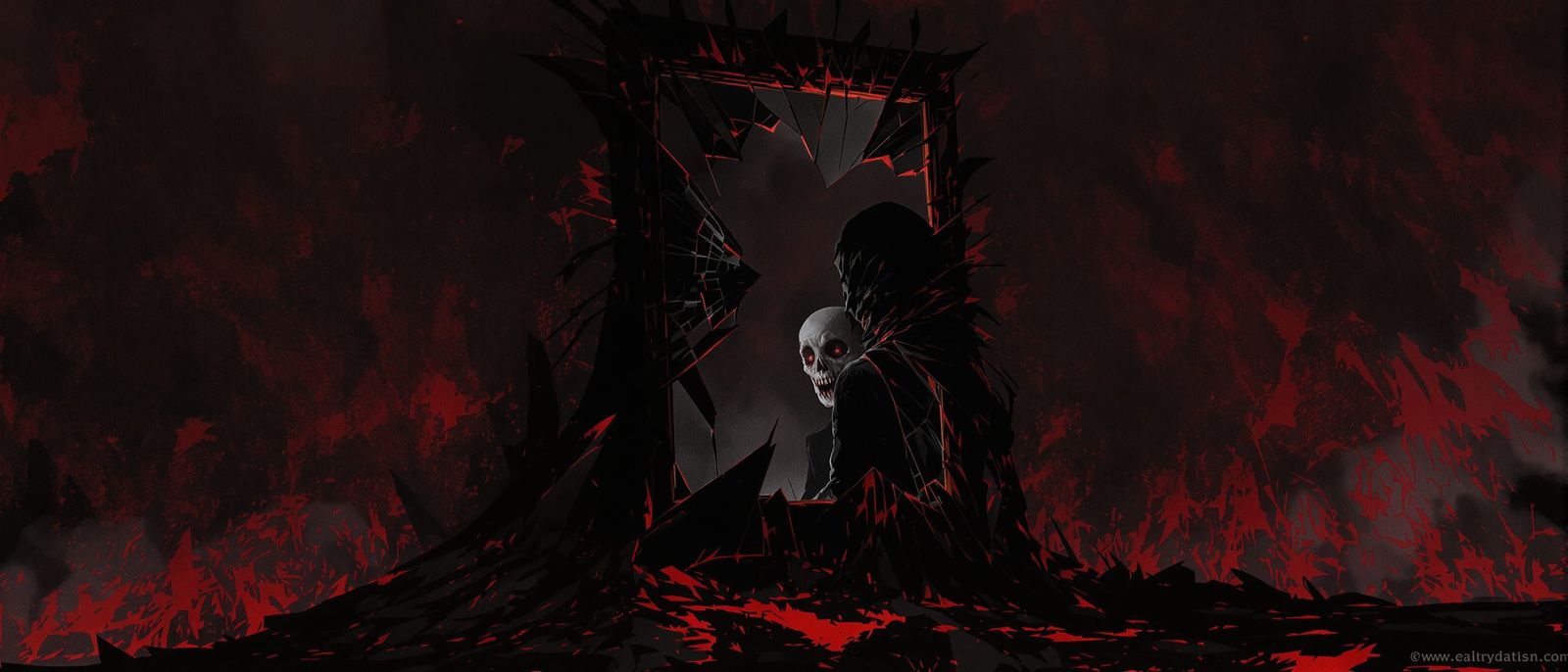 Surreal Figure's Remorse Before Shattered Mirror