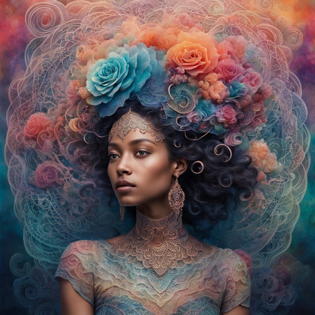 Dreamlike Beauty in Iridescent Hues