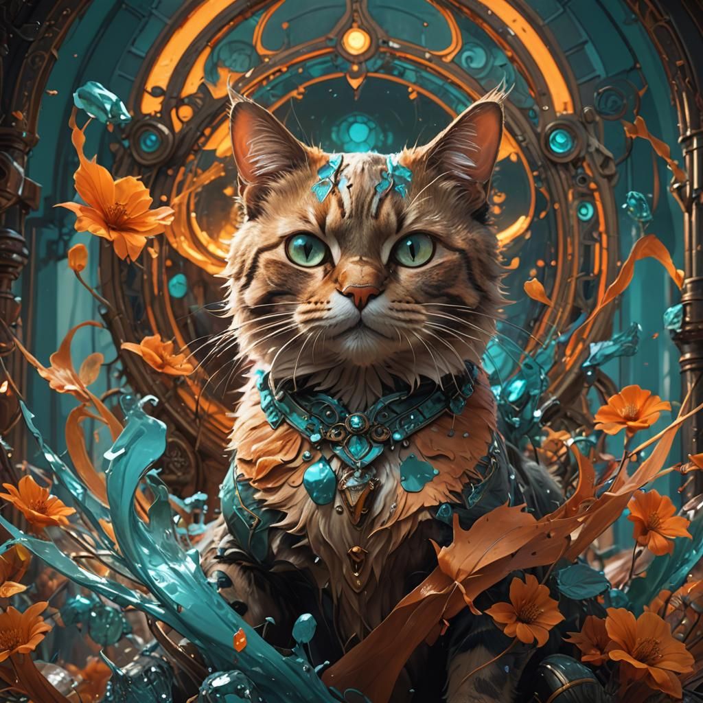 Scary Cat: Hyperdetailed Concept Art