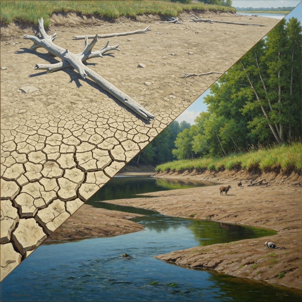 Drought and River Contrasts in American Realist Painting