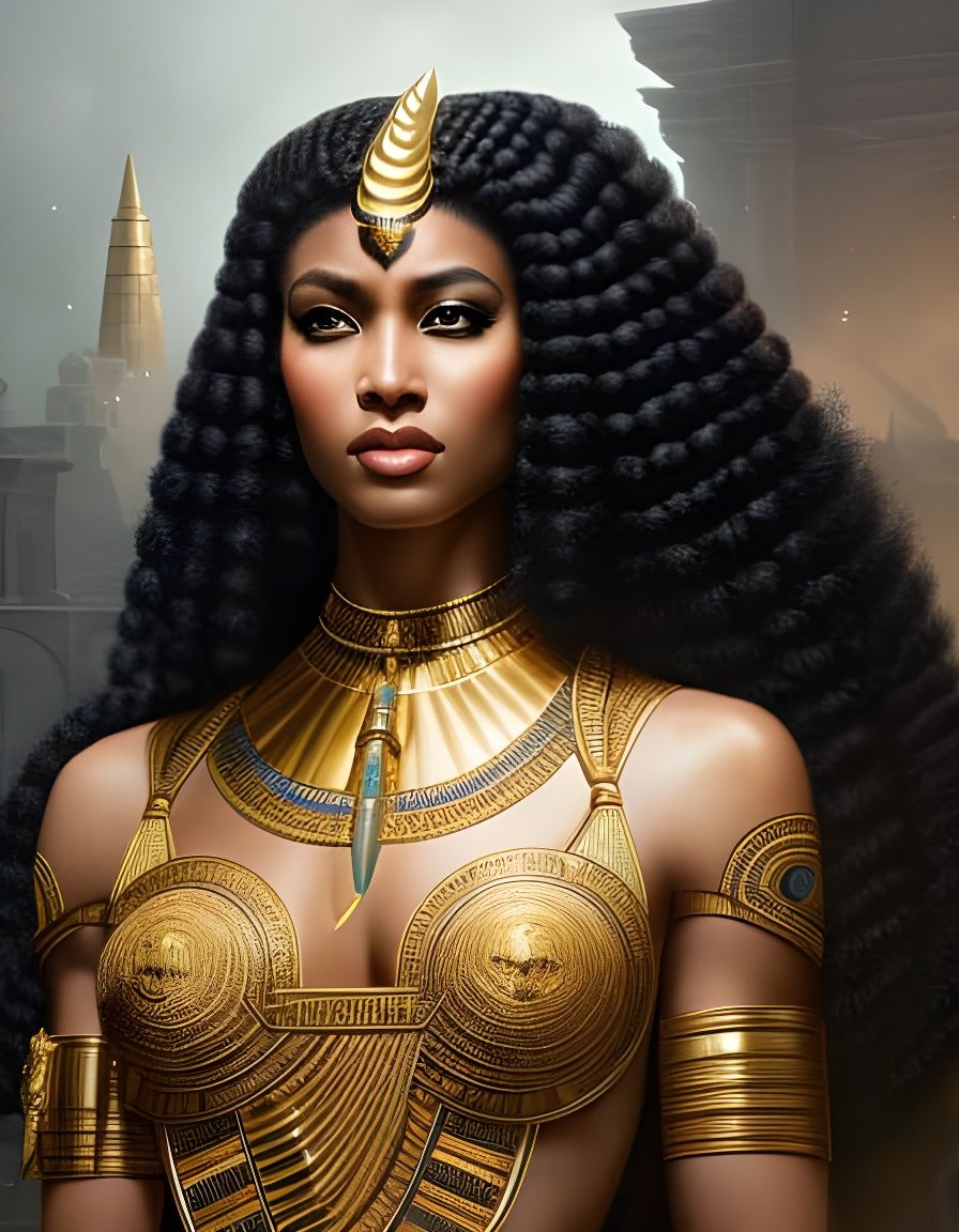 Egyptian Cat Goddess Bastet: Hyperrealistic Art