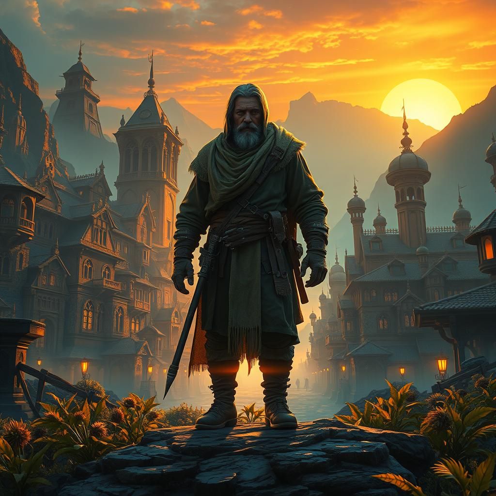 Triumphant Hero Returns to Mystical Town