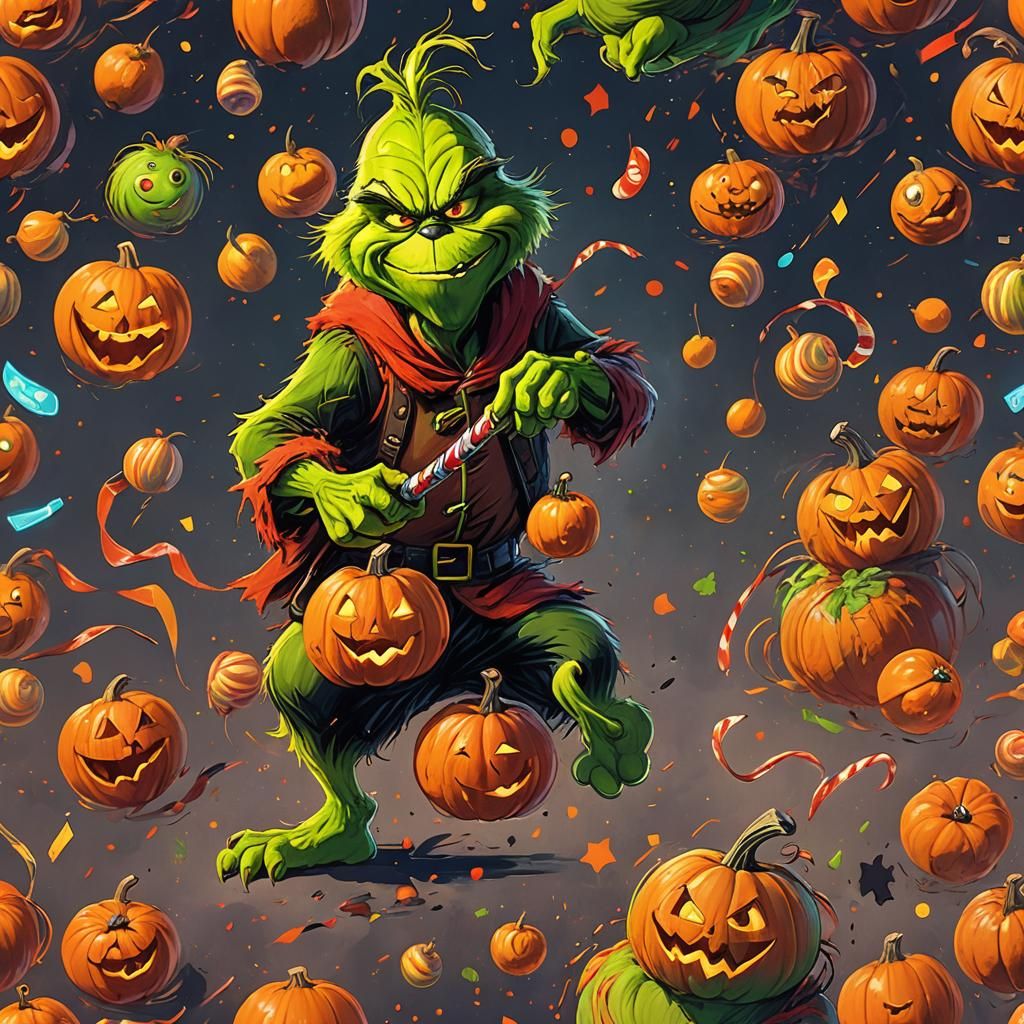 Grinch's Explosive Pumpkin Holiday: Disney-Pixar Concept Art