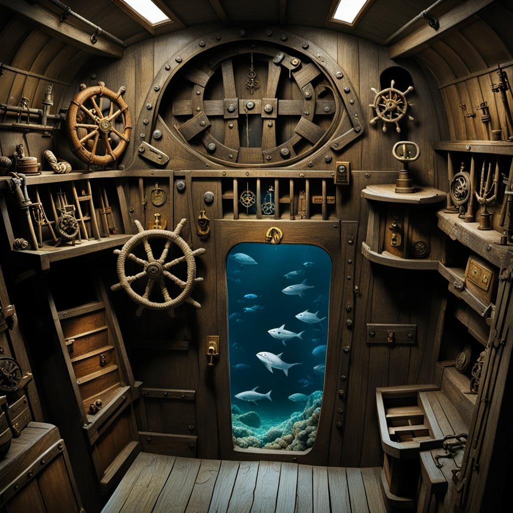 Davy Jones' Locker: A Haunting Underwater Scene