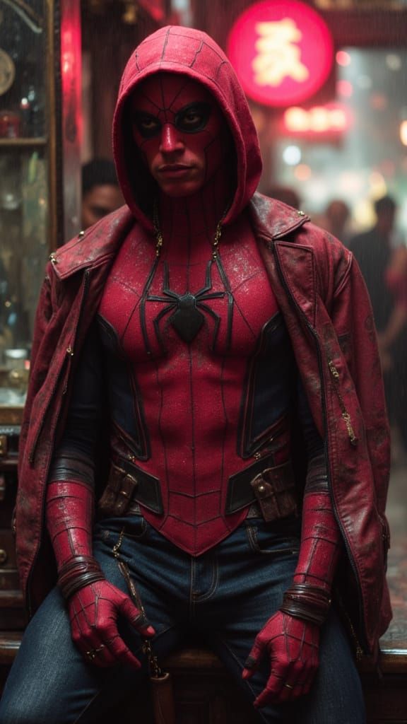 Spiderman in Geo Nouveau Style