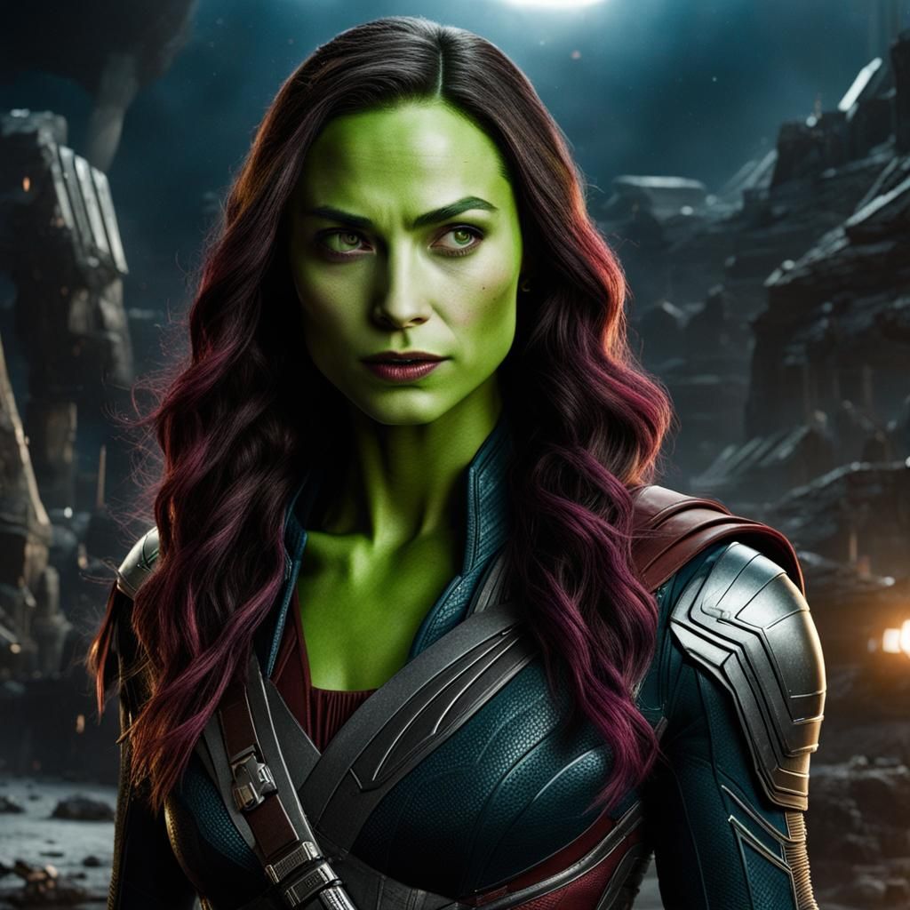 Gamora Inspired Sci-Fi Portrait