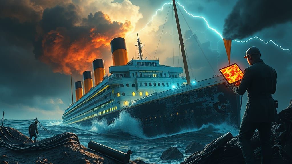 MIB Agents Rescue Artifact from Sinking Titanic