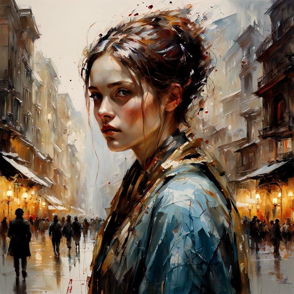 Dark Fantasy Scaled Vagrant in Golden Hues