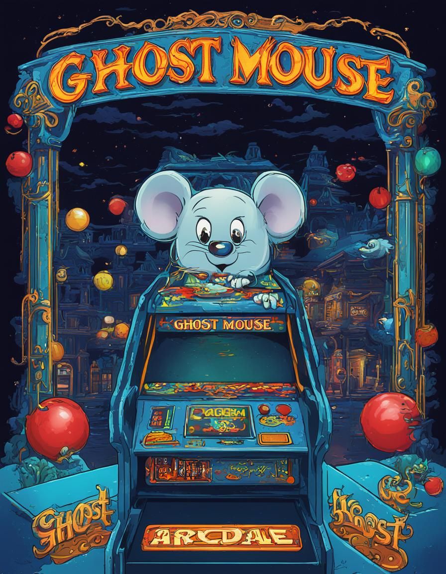 Ghost Mouse Arcade Game Title Screen