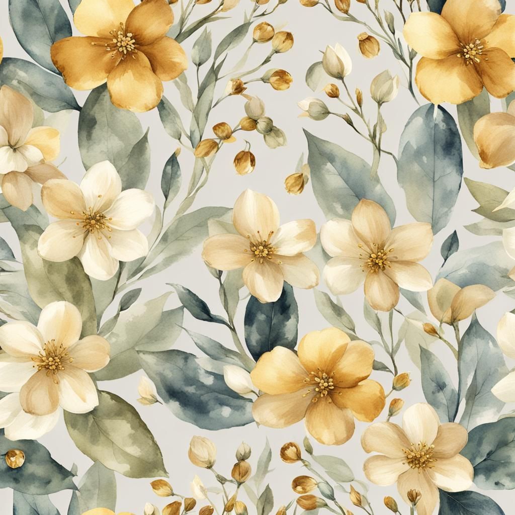 Watercolor Flowers pattern