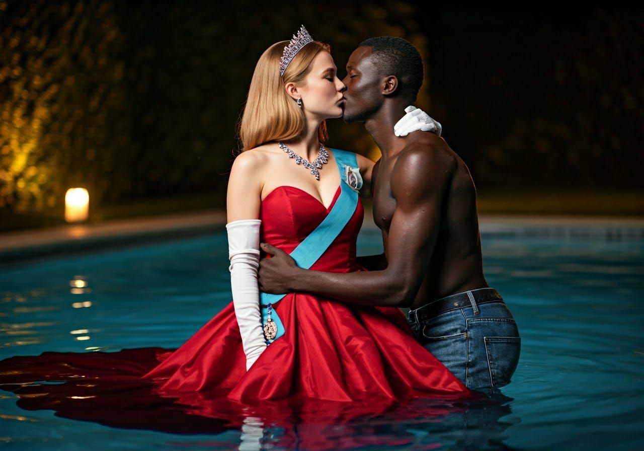 Regal Romance Under Starry Night Sky