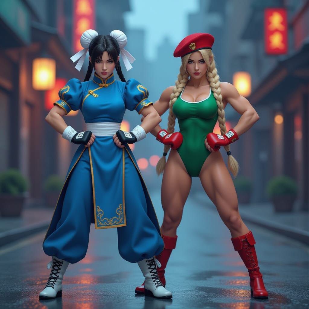Chun-Li and Cammy White in Hyper-Realistic 8K