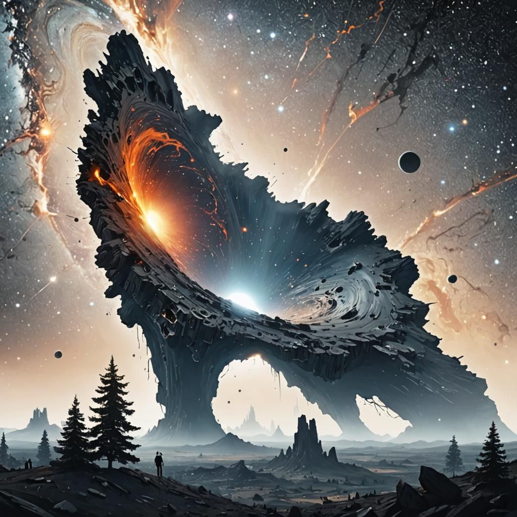 AI Interpretation of a Black Hole Story