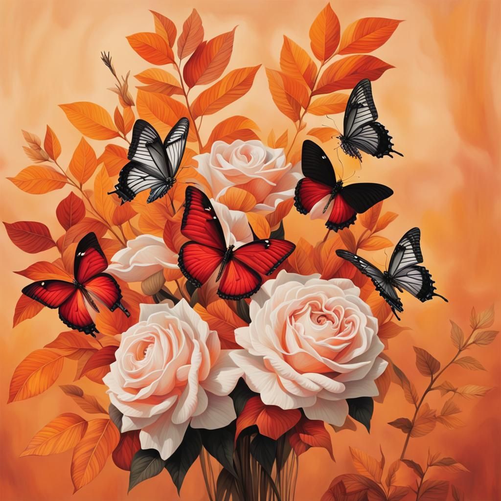 Colorful Contrast: Modern Ukiyo-e Image