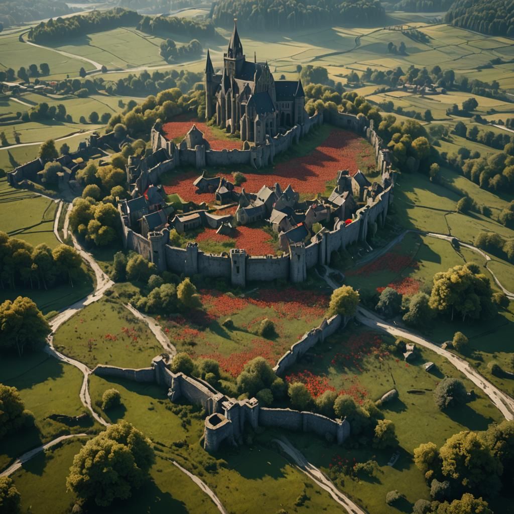 Flanders Fields: Detailed Matte Painting in Deep Color