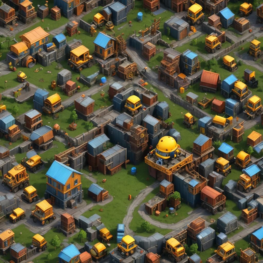 Detailed Matte Painting of Bob the Builder