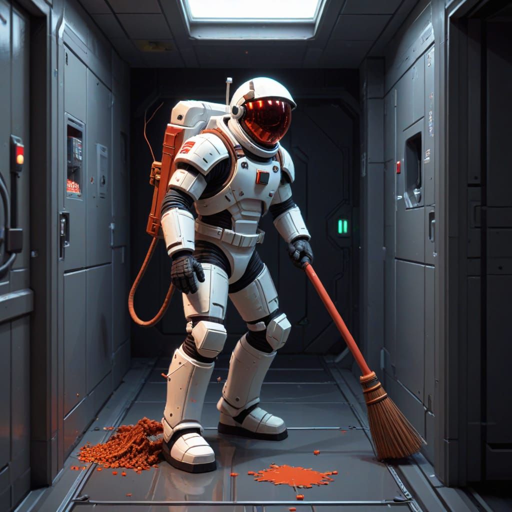 Pixel Art: Roger Wilco in Airlock